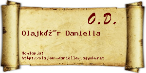Olajkár Daniella névjegykártya